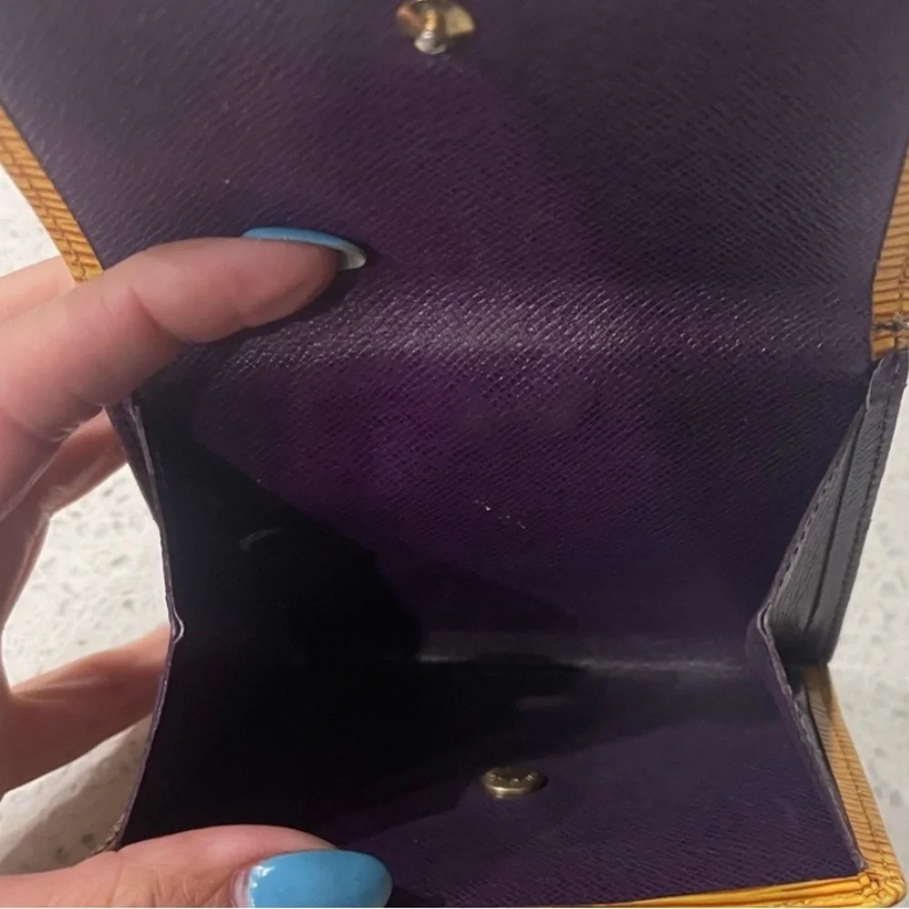 Louis Vuitton vintage Yellow Epi Wallet